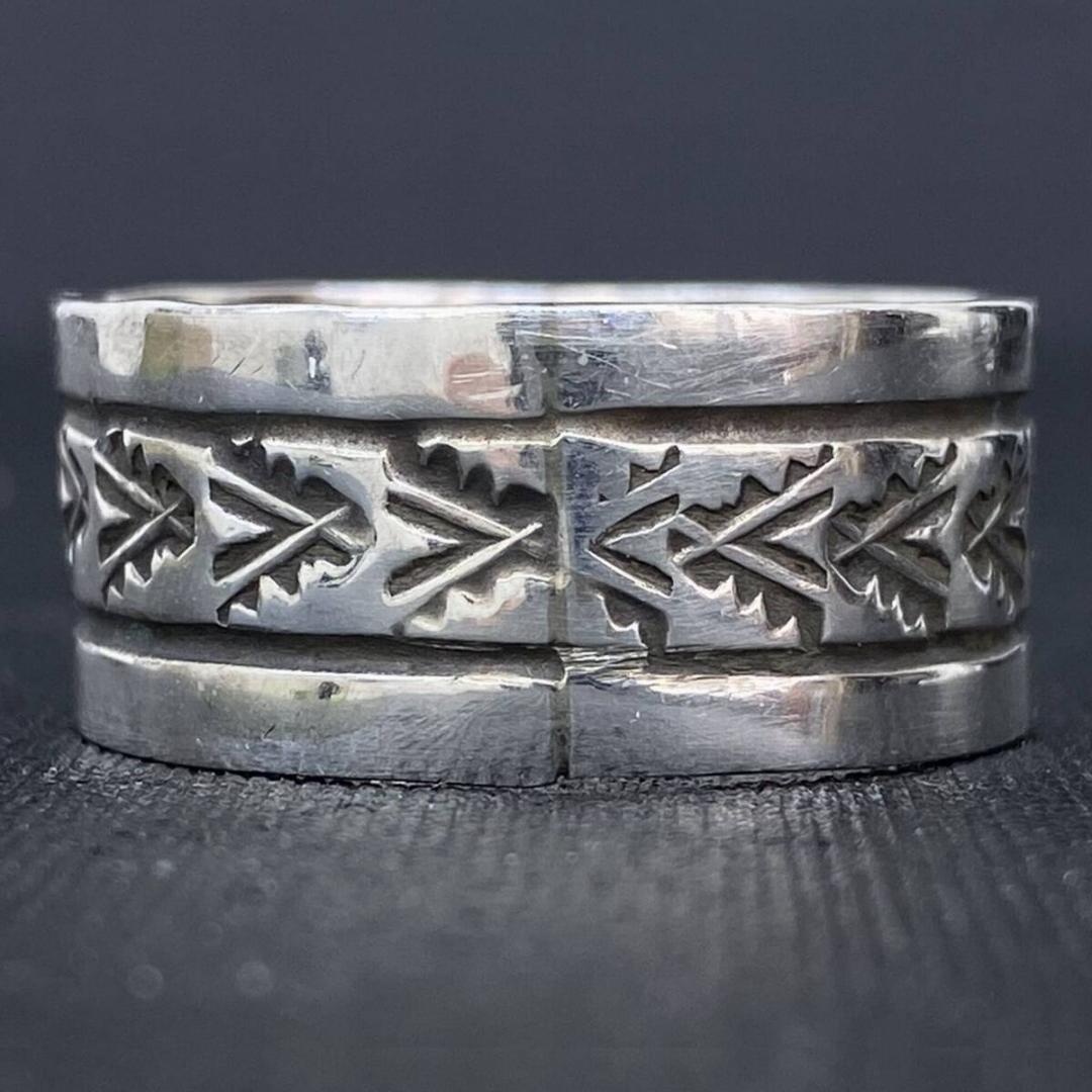 NAVAJO Rick Enriquez シルバー ネイティブ リング 27号
