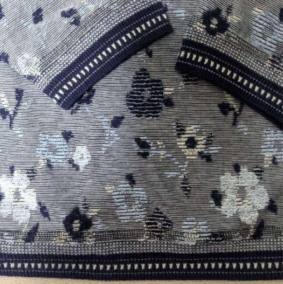 Leilian/レリアン フラワージャガード長袖ニット