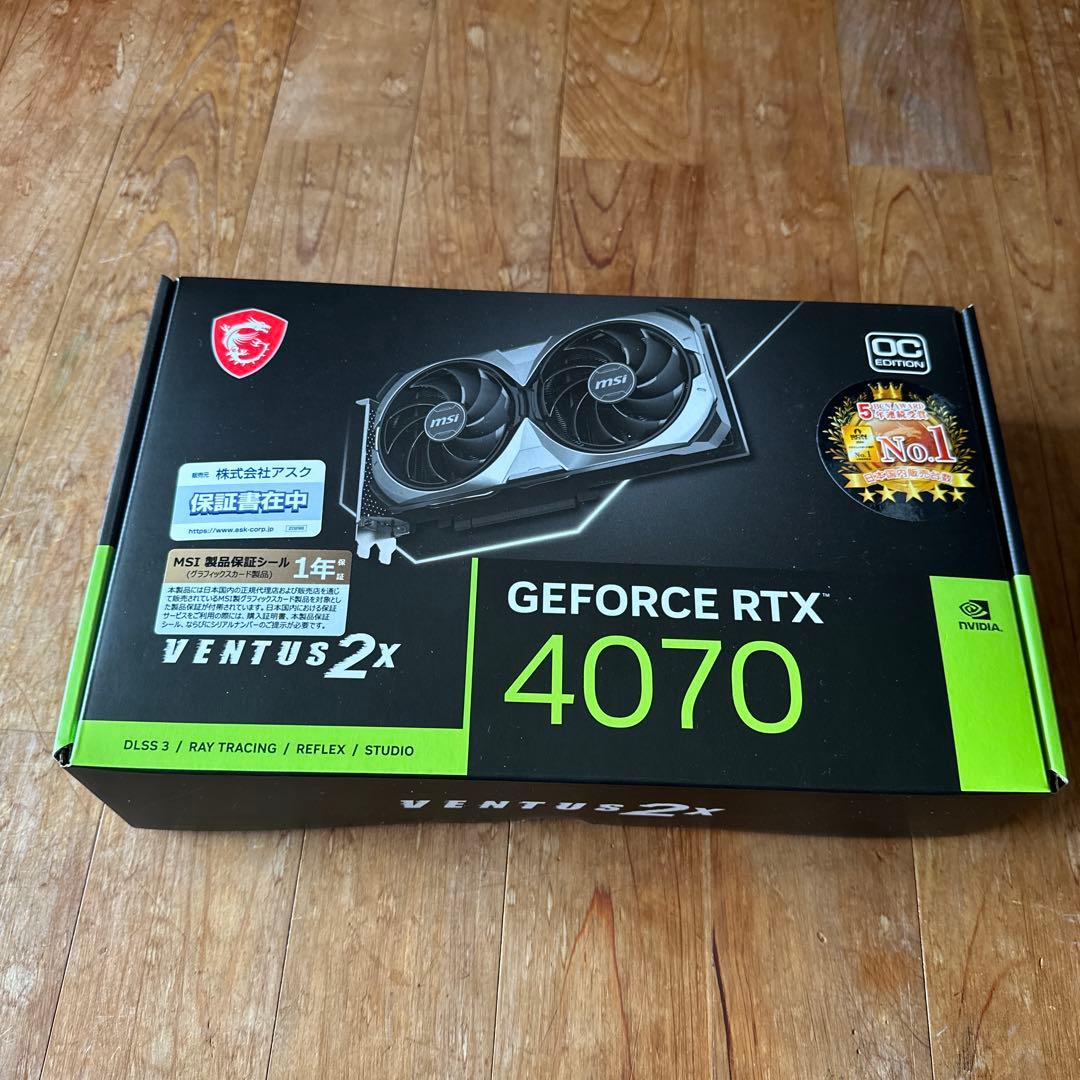 グラフィックボード・グラボ・ビデオカード MSI GeForce RTX 4070 VENTUS 2X 12GB