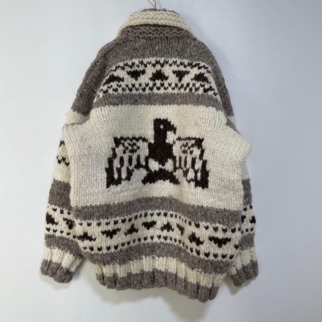 カナダ製　カウチンセーター　アウター　あったか　ウール100% 冬　XL ペア