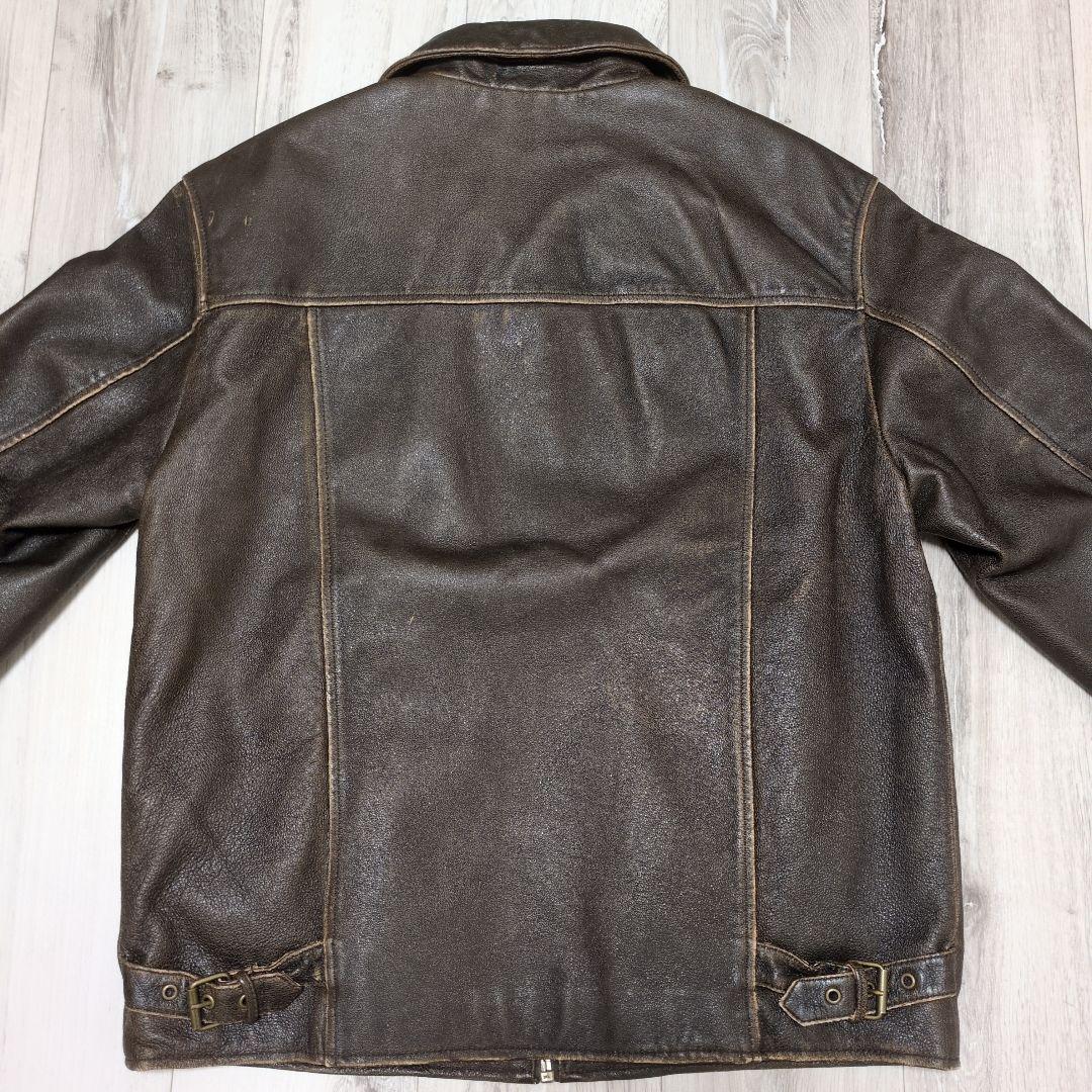 WILSONS LEATHER 本革 レザージャケット ダークブラウン M