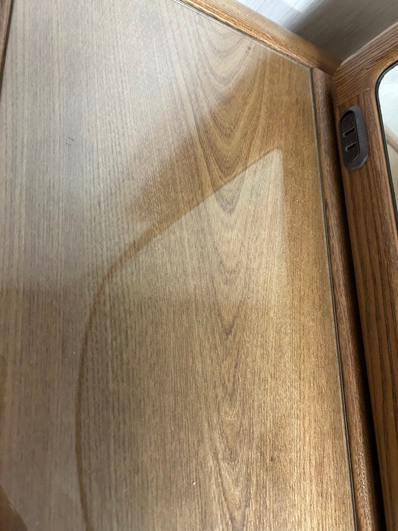 【手渡し希望】木製ドレッサー・鏡台 アーチ型ミラー付き