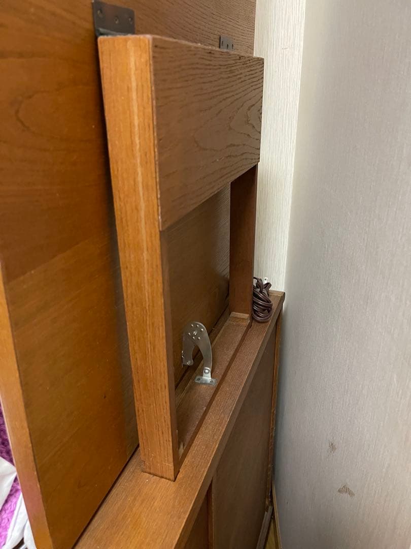 【手渡し希望】木製ドレッサー・鏡台 アーチ型ミラー付き