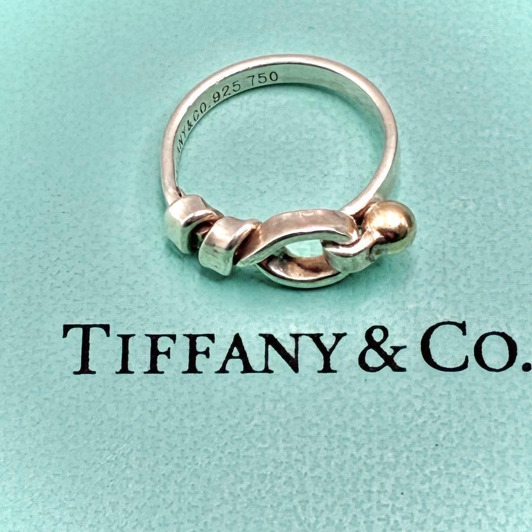 オールドティファニー　8号　フック&アイ　ラブノット　リング　925×750　s