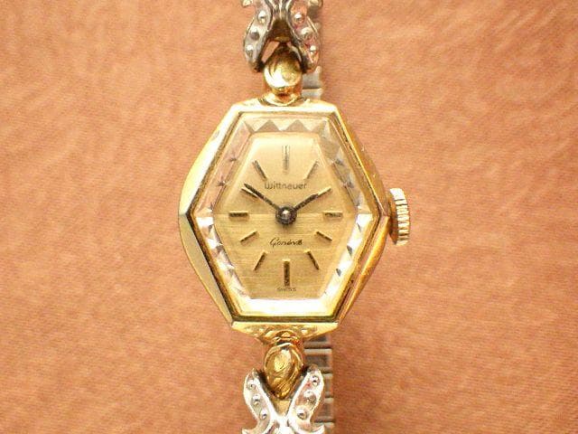 【最終値下】★【1960年代】ウィットナー スイス製 六角フェイス 手巻き腕時計