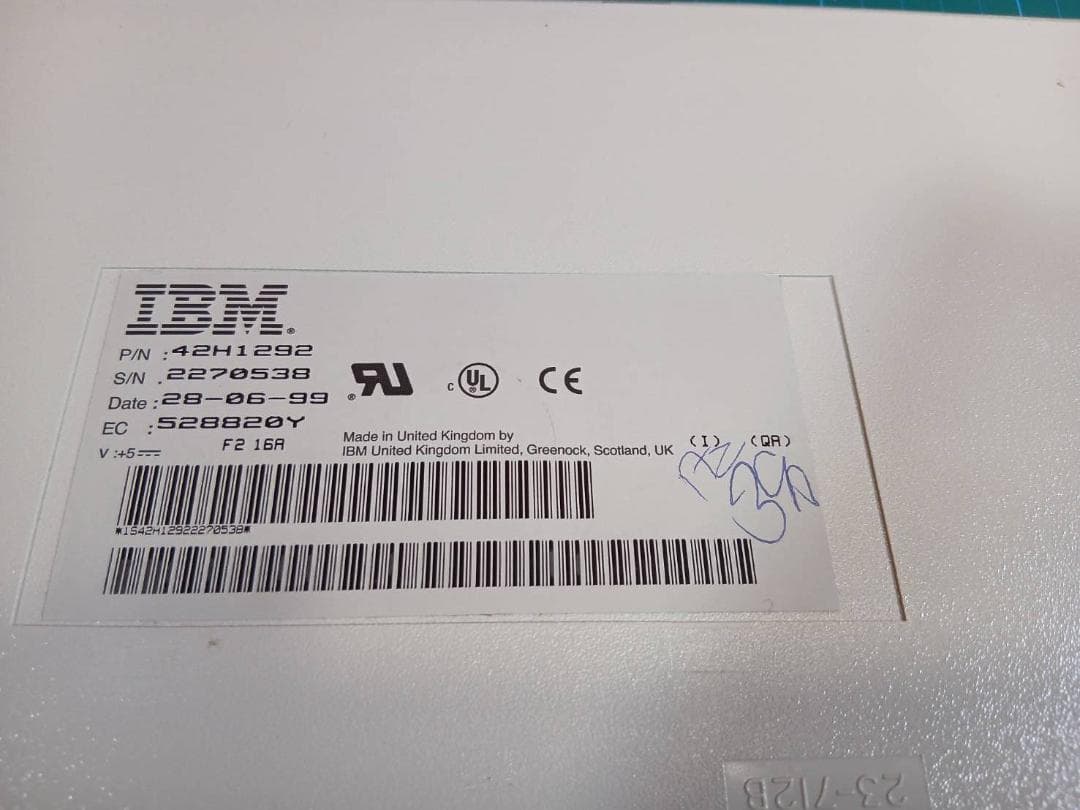 ゑ*様 IBM ホワイトキーボード 取扱説明書付き