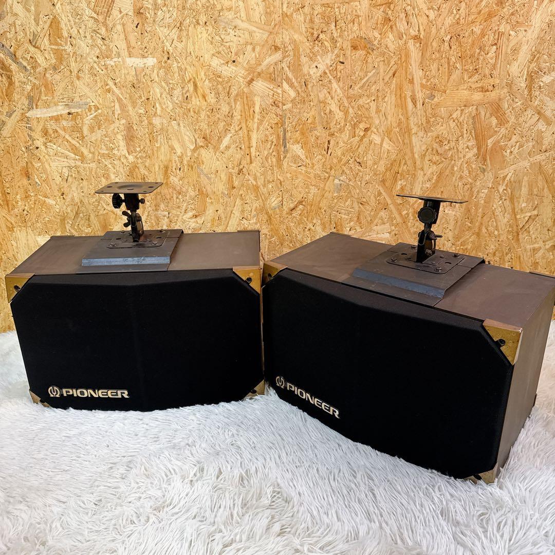 PIONEER/CS-V16 スピーカー ペア カラオケ業務用 天吊り金具付き