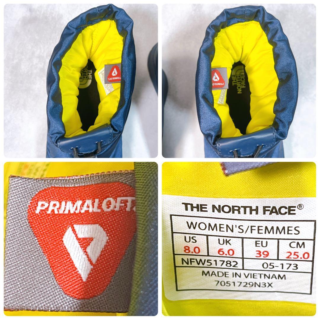 美品【ノースフェイス】ヌプシブーツ (25) ウィンターブーツ　防水　ネイビー