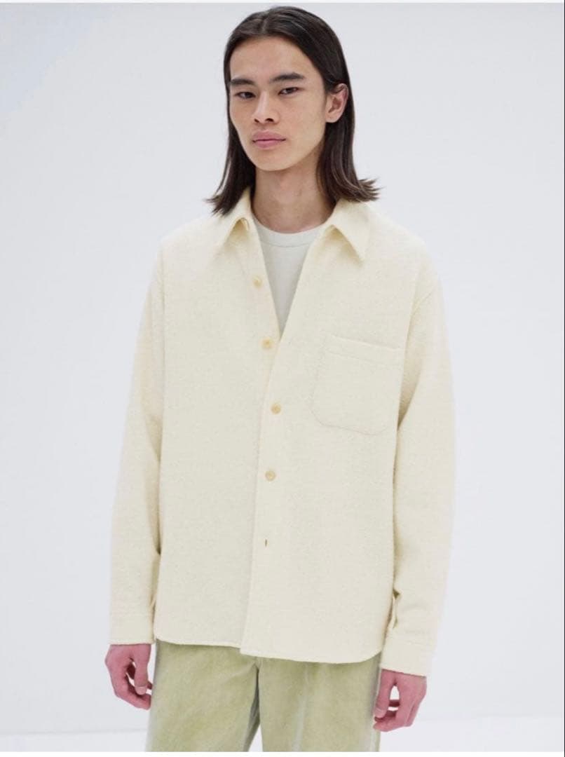 か*い様 AURALEE spun tweed shirt blouso