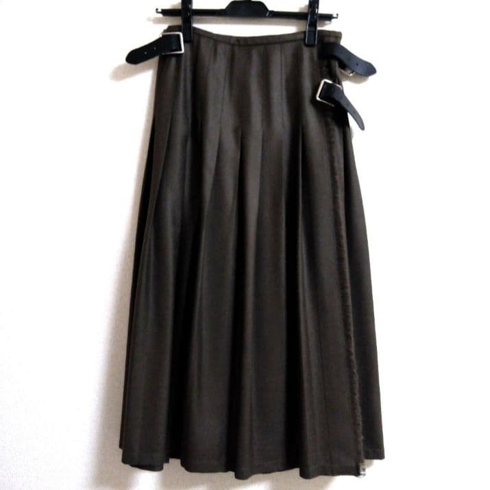 美品✦オニールオブダブリン プリーツ ラップスカート ローウエスト