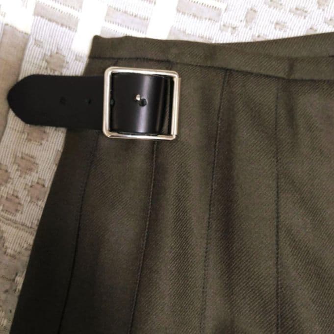 美品✦オニールオブダブリン プリーツ ラップスカート ローウエスト