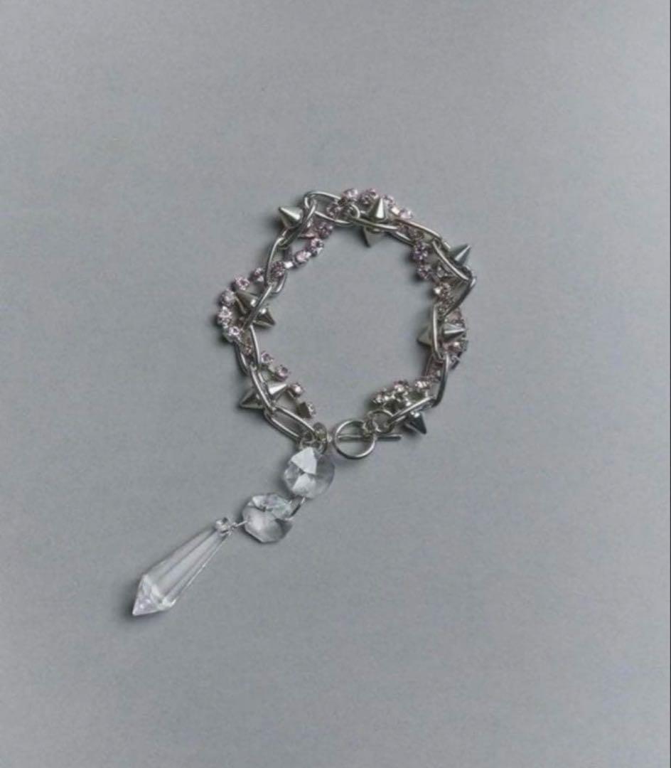 MASU スパイククリスタルブレスレット