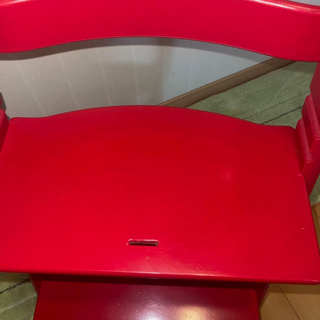 【良品】ストッケ トリップトラップ ハイチェア　レッド　S/N シリアル6