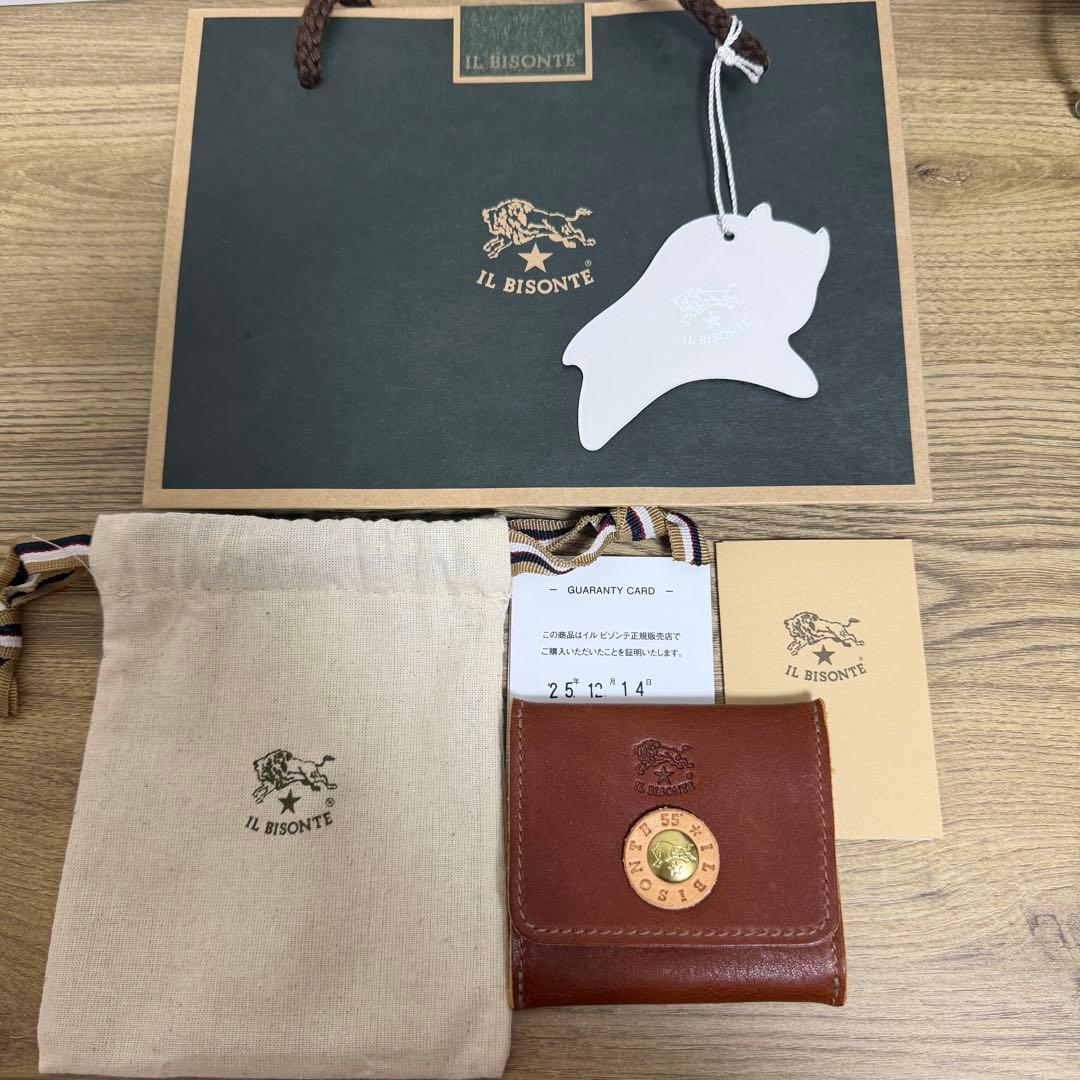 【新品未使用】IL BISONTE パース 55周年デザイン ブラウン