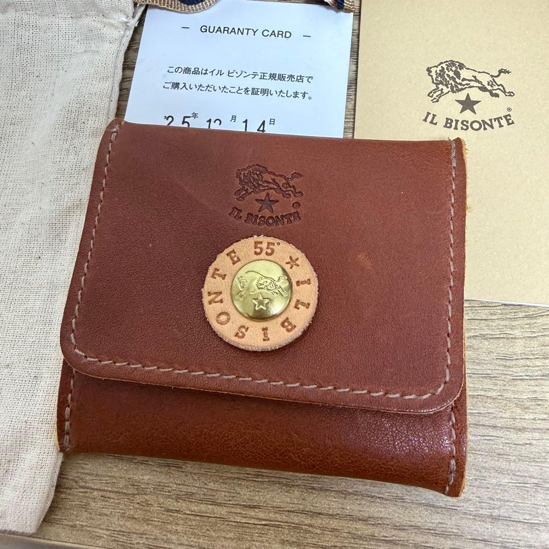 【新品未使用】IL BISONTE パース 55周年デザイン ブラウン