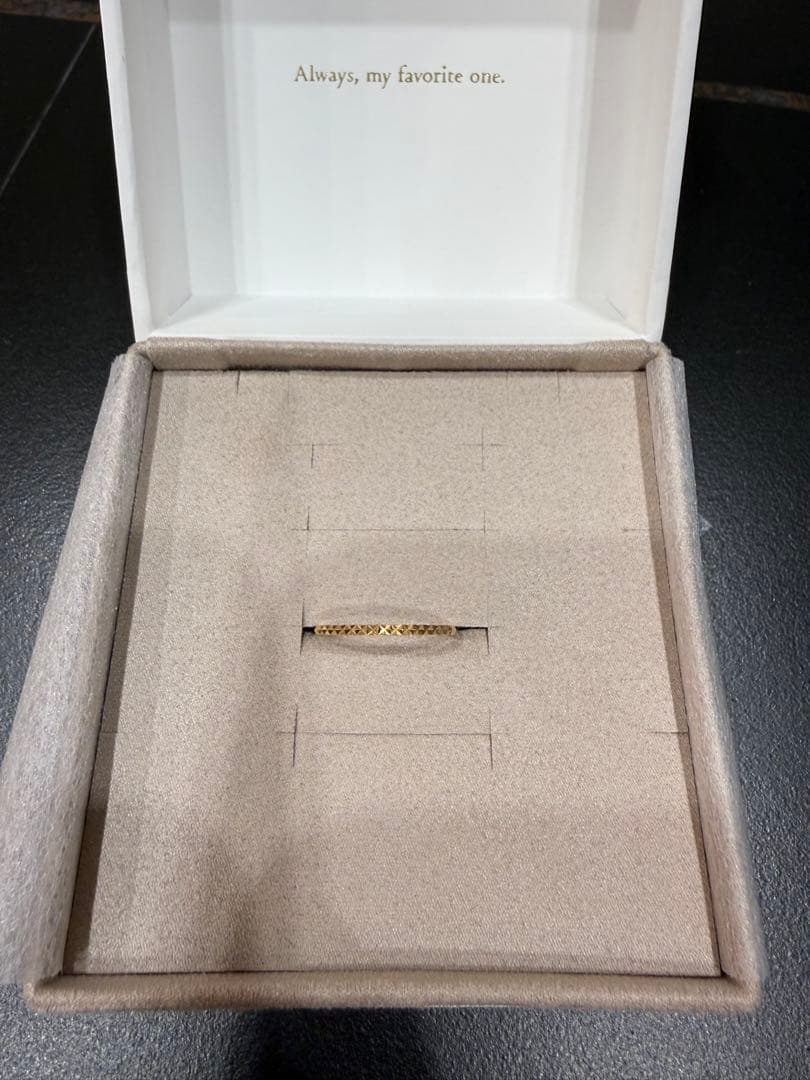 ete K10 クレール トライアングルカットリング　保証書付き