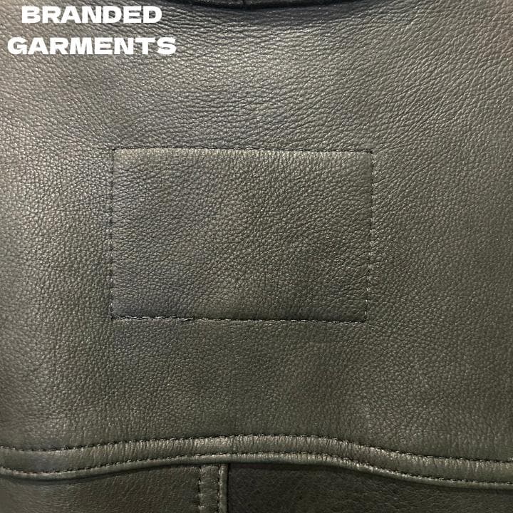 BRANDED GARMENTS ブラック レザーシャツジャケット M