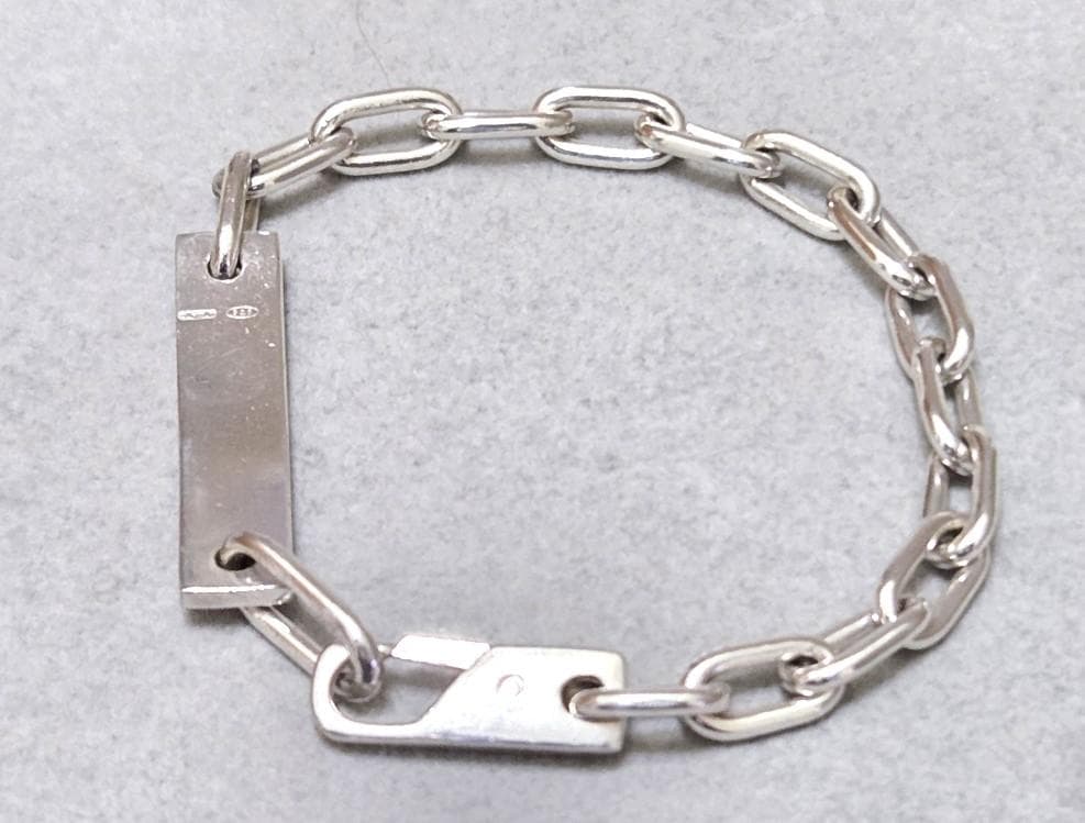 GUCCI グッチ プレート　ID　Ag925　ブレスレット　箱付き　43032
