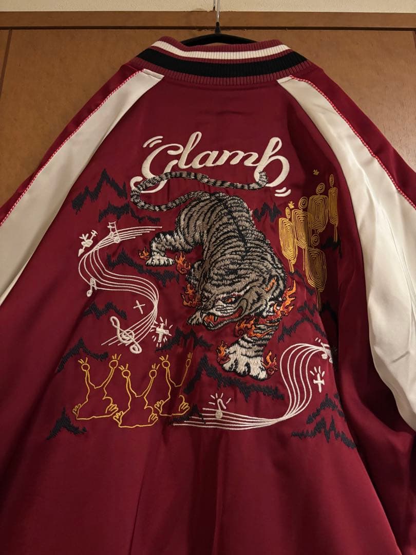 glamb ラプソディ スカジャンSILENTCHAOSトラ刺繍　Large