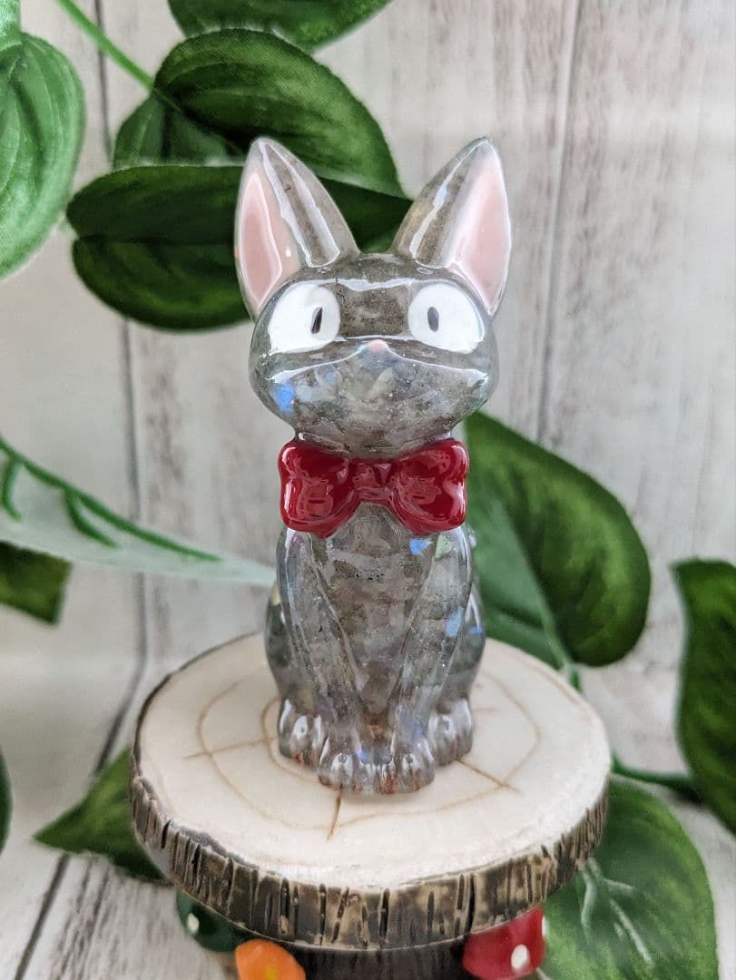 【ゼロ】ブラックスピネルのペンギンさん形オルゴナイト☆他４点