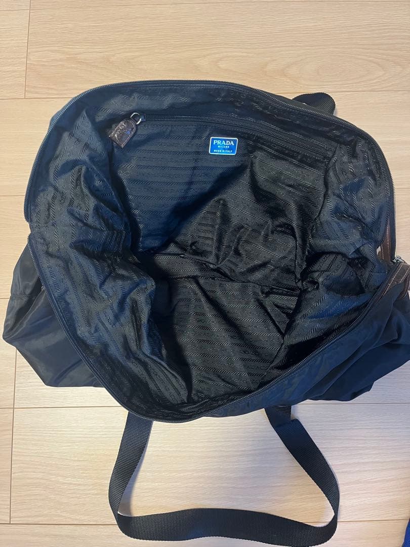 PRADAプラダ ナイロンボストンバッグ 型押しクロコ TESSUTO テスート