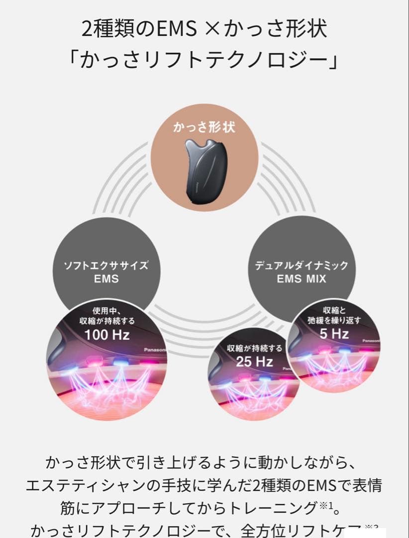 Panasonicバイタリフトかっさ リフトケアEH-SP86-K新品未使用
