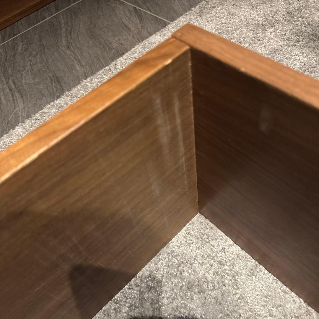 無印良品 スタッキングシェルフセット・１段×２列、３段×２列、ウォールナット