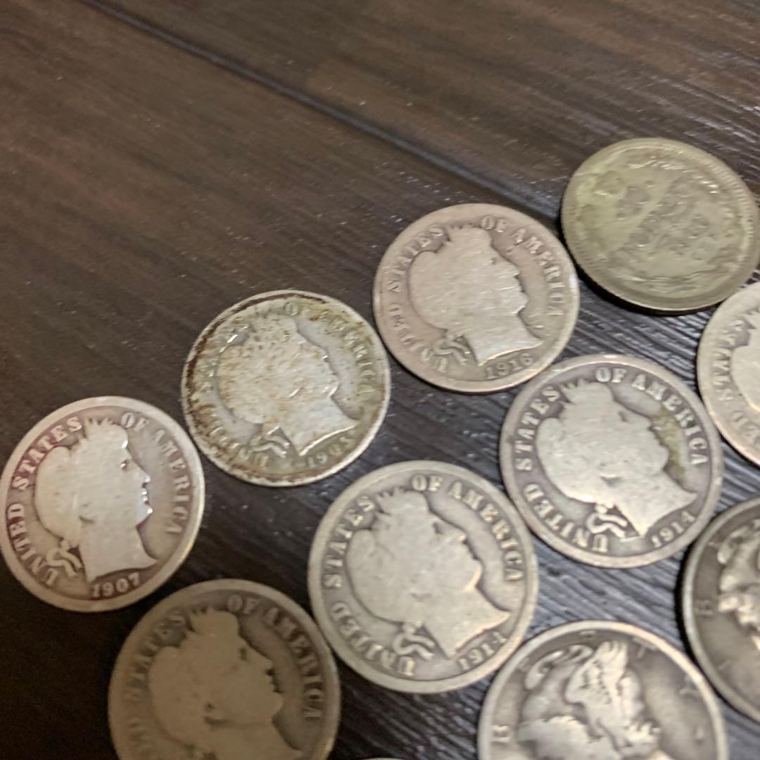 アメリカ　銀貨　ダイム銀貨など　２０枚