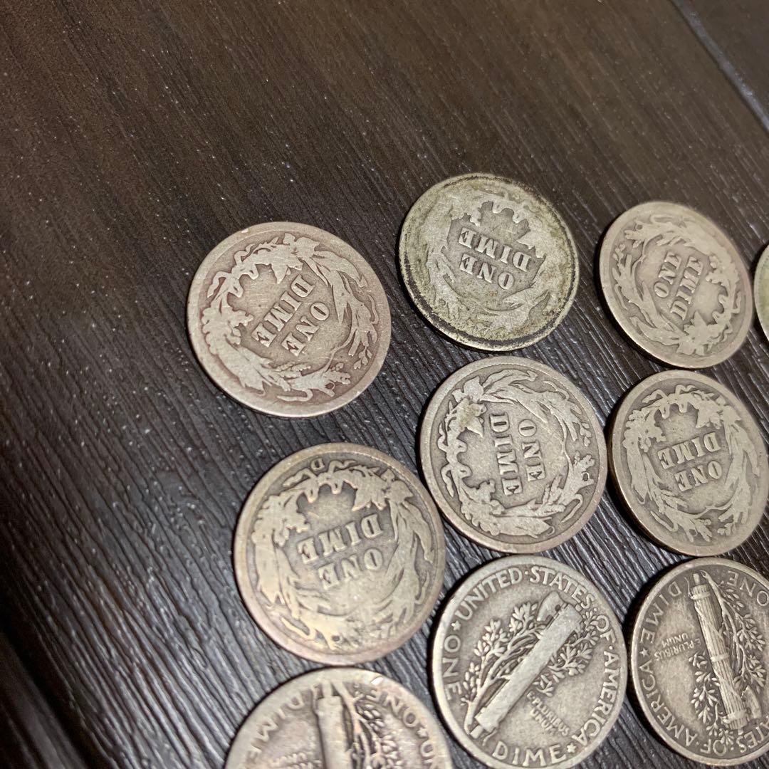 アメリカ　銀貨　ダイム銀貨など　２０枚