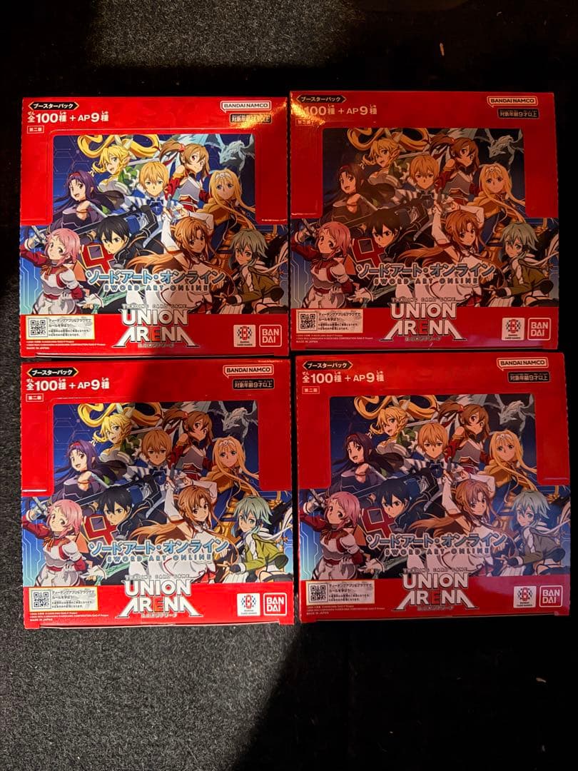 ユニオンアリーナ　ソードアート・オンライン4BOXテープ付き
