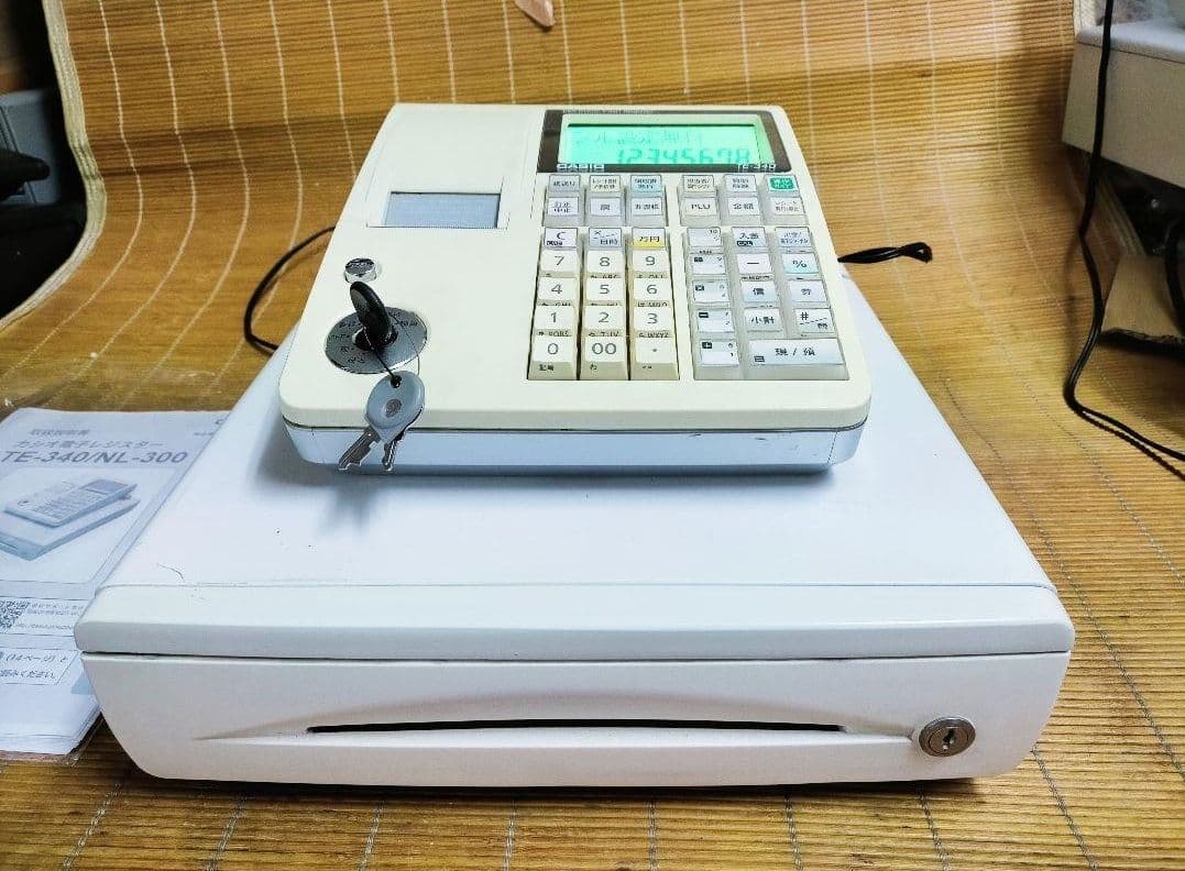 カシオレジスター　TE-340/NL300　フル設定無料　002005