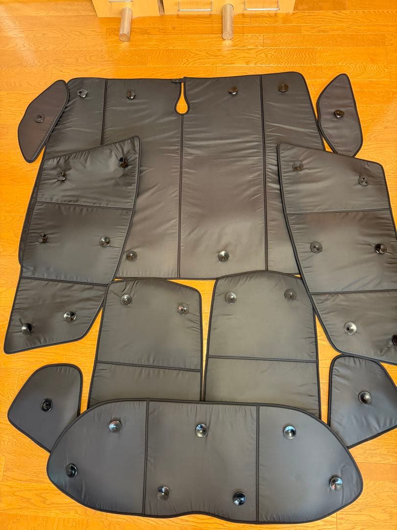 ホンダ フィット 趣味職人 サンシェード 1台セット　収納ネット付き　車中泊