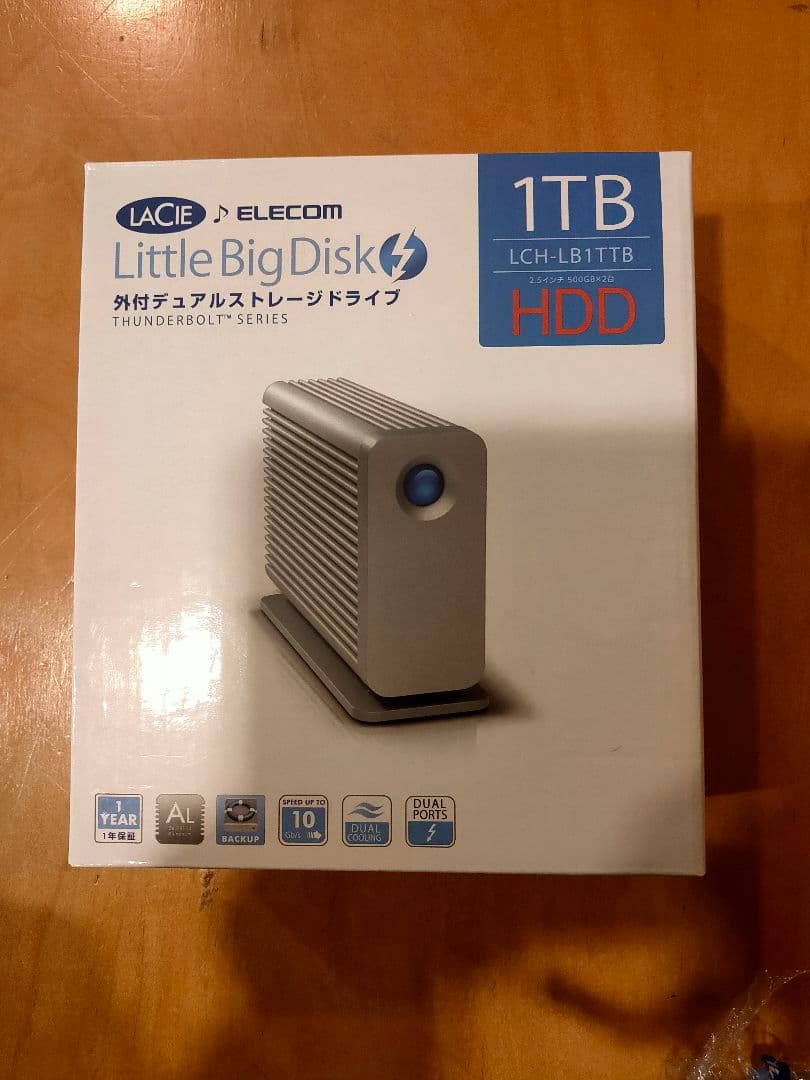 LACIE Little Big Disk 1TB HDD 電源NG