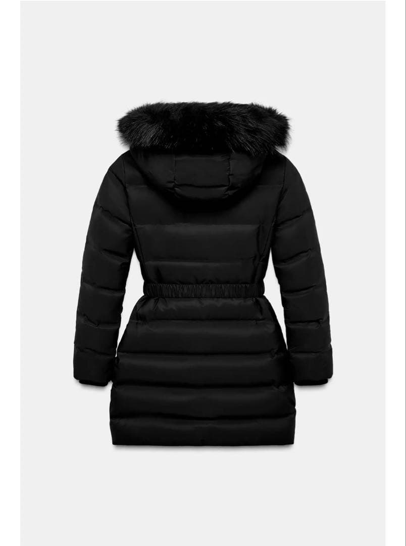 ZARA 撥水加工入りウインドブレーカー フード付き ダウンジャケット