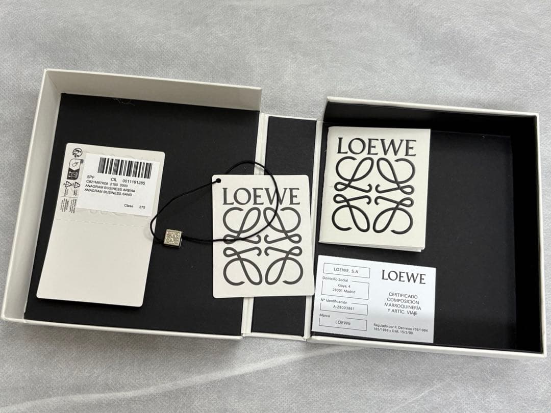 新品　未使用　ロエベ　LOEWE 名刺ケース　カードケース　正規品　箱付き