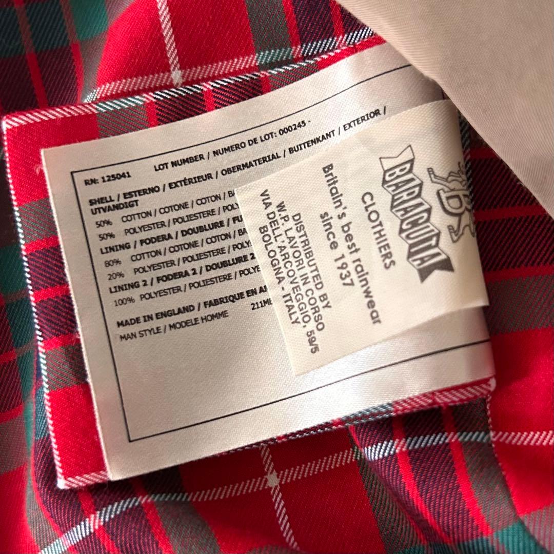 英国製 Baracuta G9 サイズ40 フレイザー｜正規品　薄汚れ有