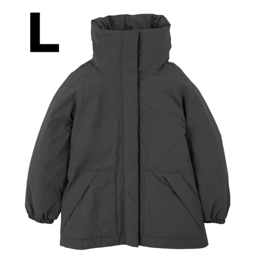 Lサイズ エックスシェルター(R) 断熱α レディース 防水ウォームアウター 黒