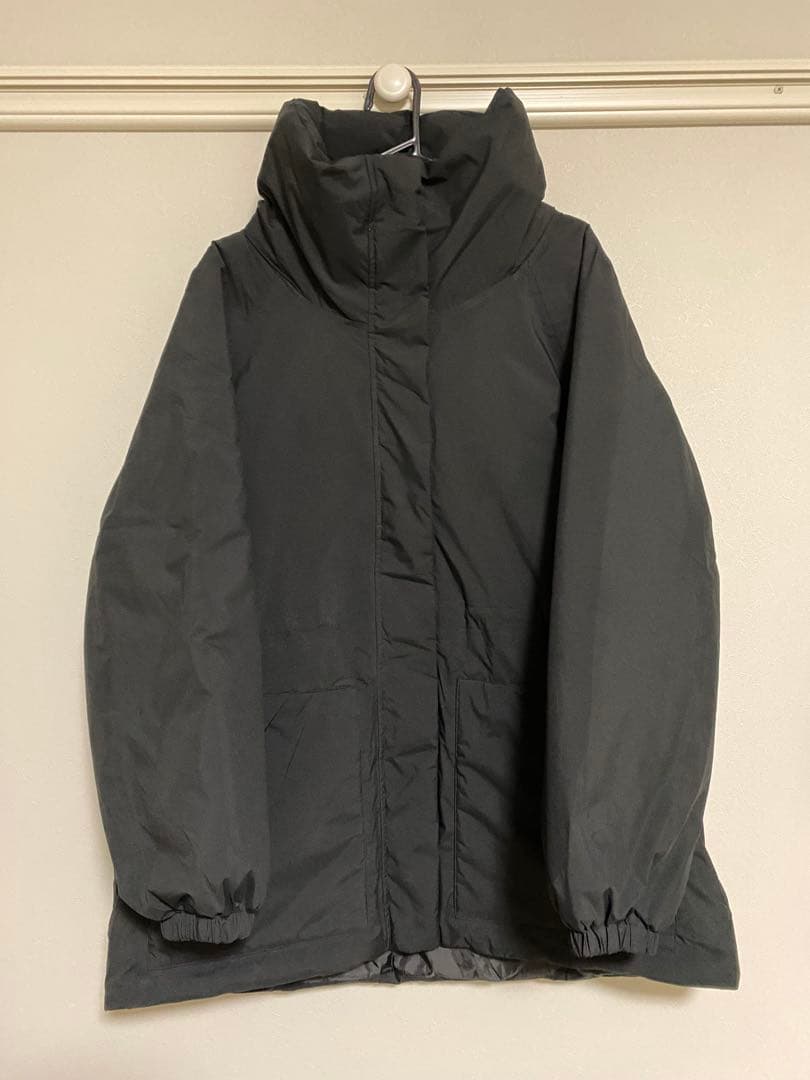 Lサイズ エックスシェルター(R) 断熱α レディース 防水ウォームアウター 黒