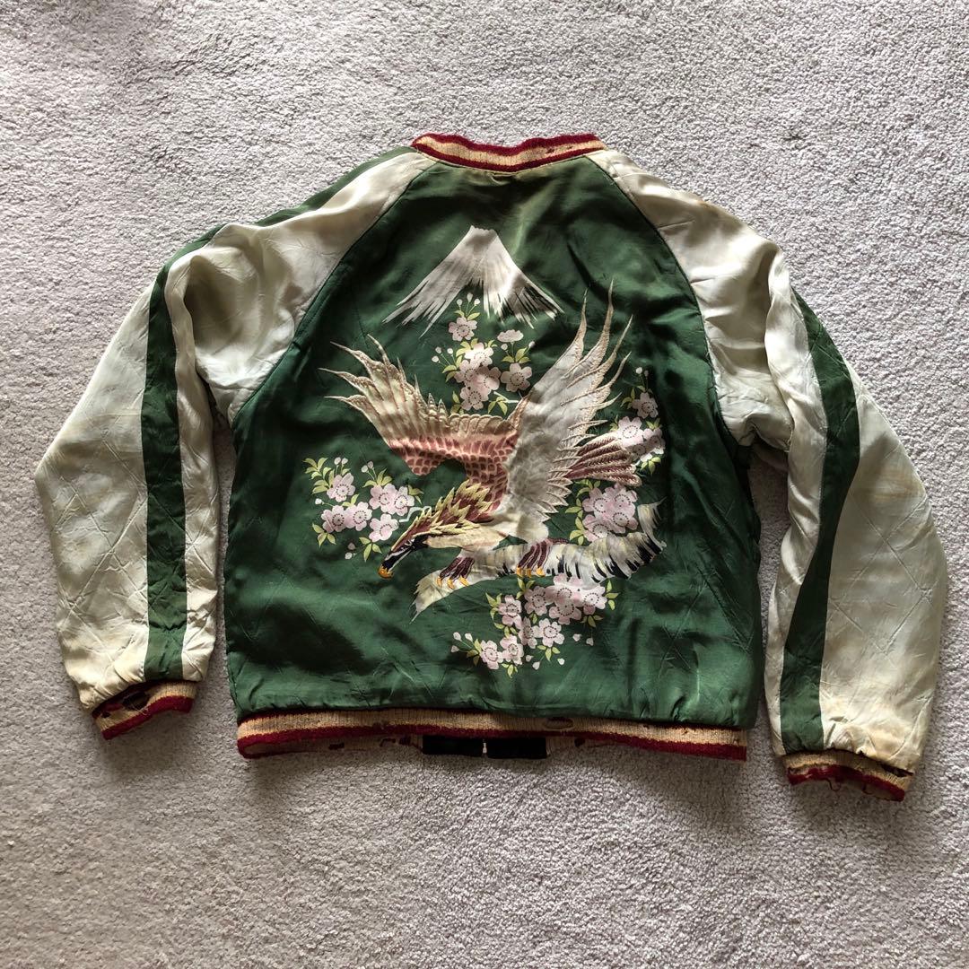 スカジャン　東洋　リバーシブル　L