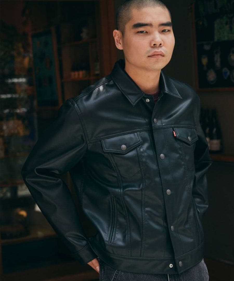 Levi's 黒 レザージャケット