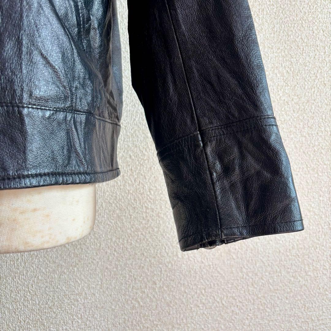 HOUSTON ヒューストン フルジップレザージャケット 40-L 豚革 本革