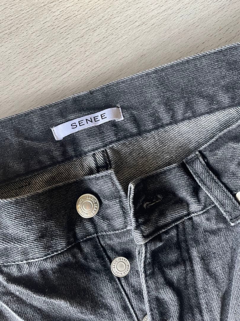 SENEE ルーズビンテージライクデニム　セニー　ブラック