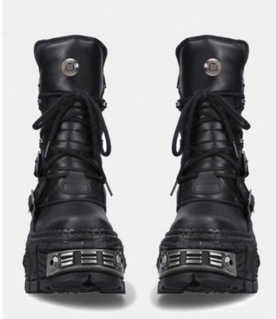 NewRock風 厚底ブーツ y2k 地雷 パンク 25cm