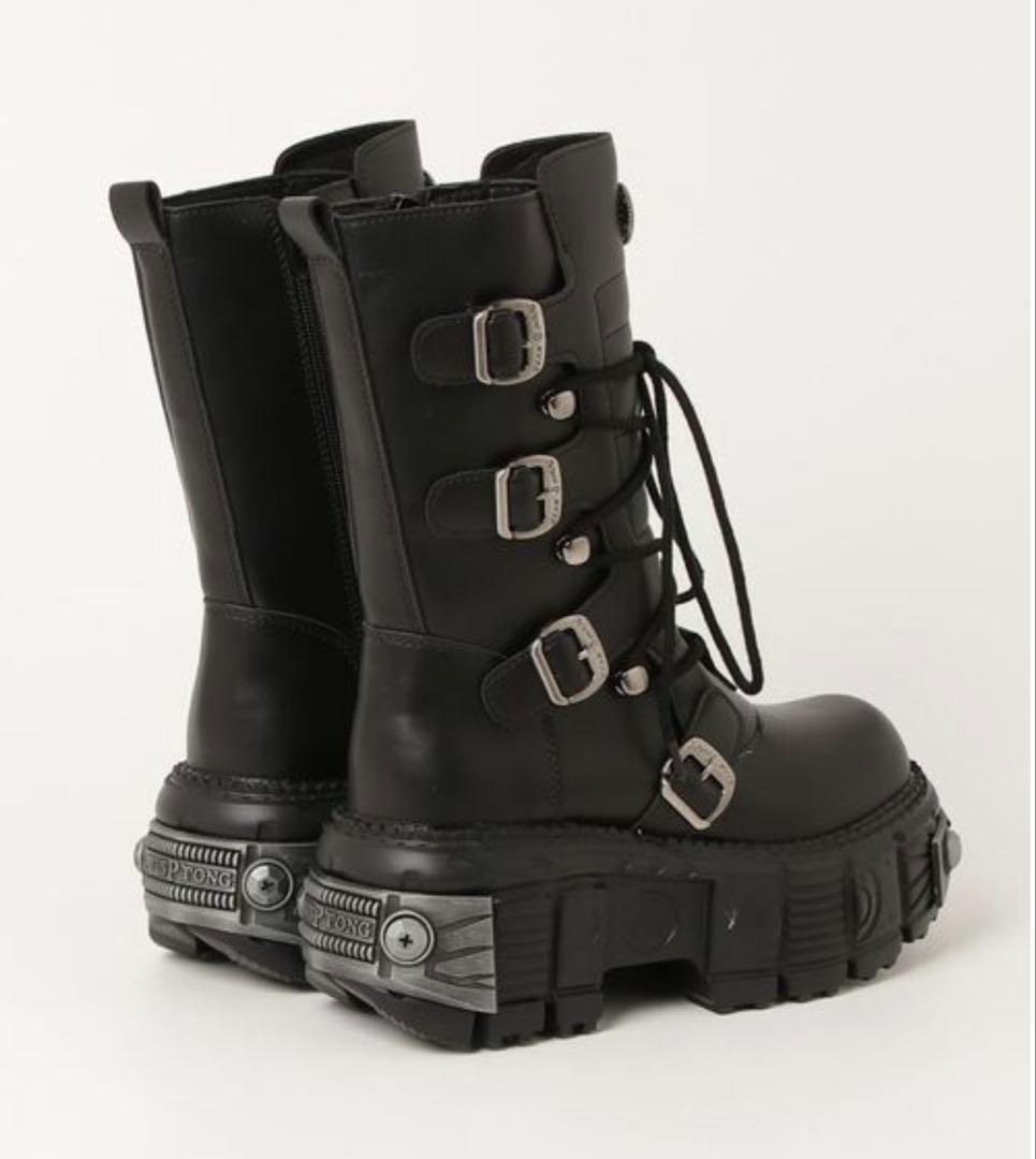 NewRock風 厚底ブーツ y2k 地雷 パンク 25cm