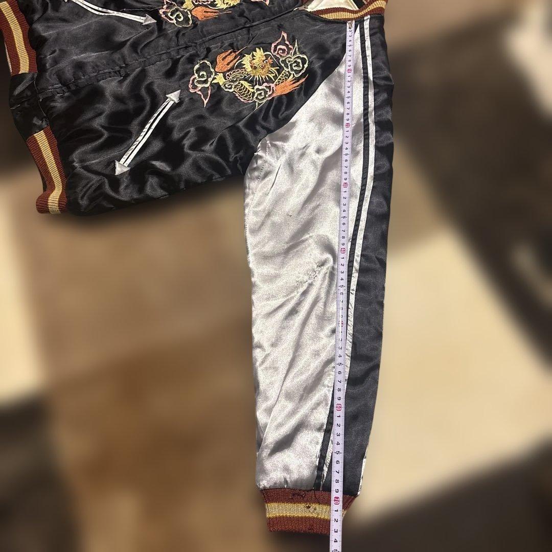 虎刺繍 日本地図 スカジャン