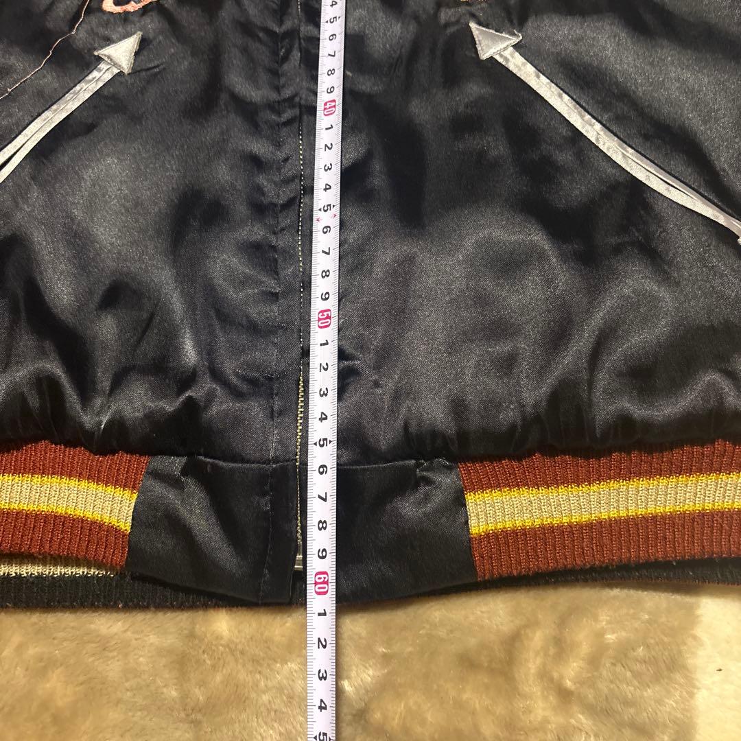 虎刺繍 日本地図 スカジャン