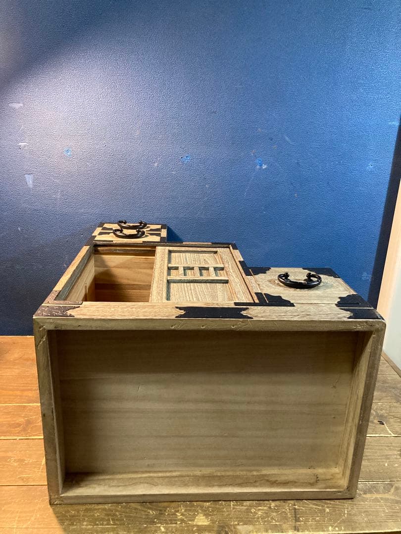 階段ダンス　レトロ　ヴィンテージ　キャビネット　収納家具　時代物　木製　和ダンス