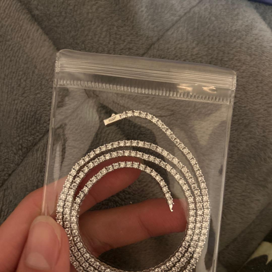 glitterテニスチェーン2mm 50cm