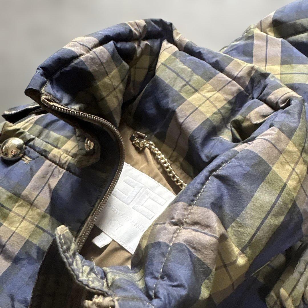 【美品】定価12万/大きい/エリザベッタフランキ/Aライン/ドレスコート/ダウン