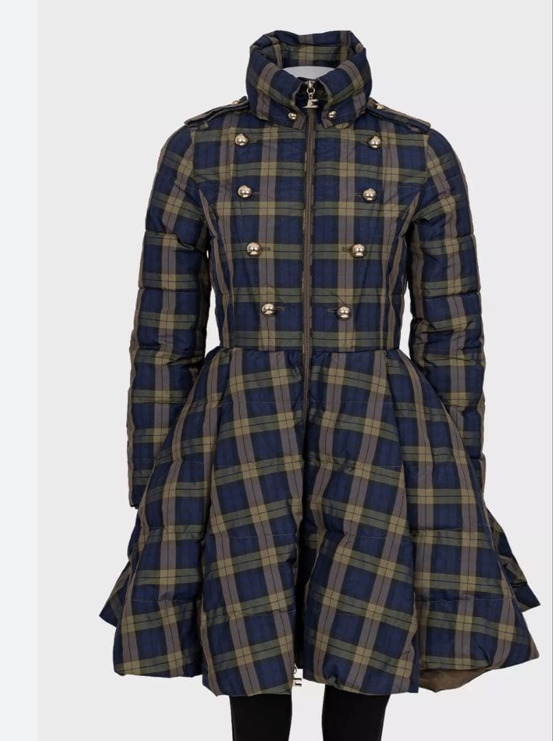 【美品】定価12万/大きい/エリザベッタフランキ/Aライン/ドレスコート/ダウン